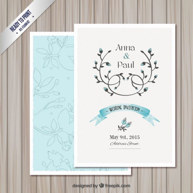 Wedding Invitation Template Free Download Unique Wedding Invitation Card Template Vector