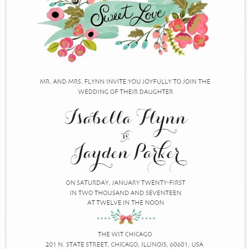 Wedding Invitation Template Free Unique 550 Free Wedding Invitation Templates You Can Customize