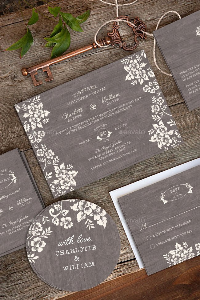 Wedding Invitation Template Psd Fresh 40 Best Wedding Invitation Psd Templates Designmaz