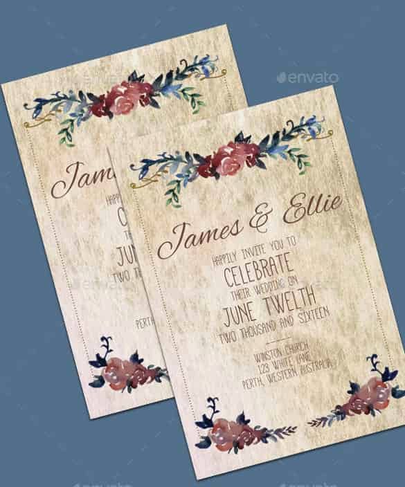 Wedding Invitation Template Psd Fresh 85 Wedding Invitation Templates Psd Ai