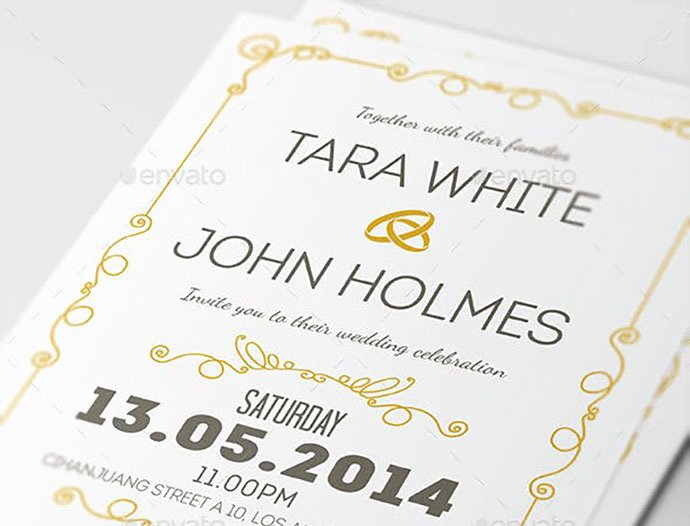 Wedding Invitation Template Psd Luxury 25 Gorgeous Psd Wedding Invitation Templates – Bashooka