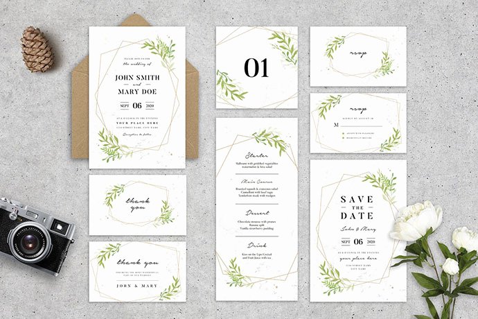 Wedding Invitation Template Psd New 25 Gorgeous Psd Wedding Invitation Templates – Bashooka