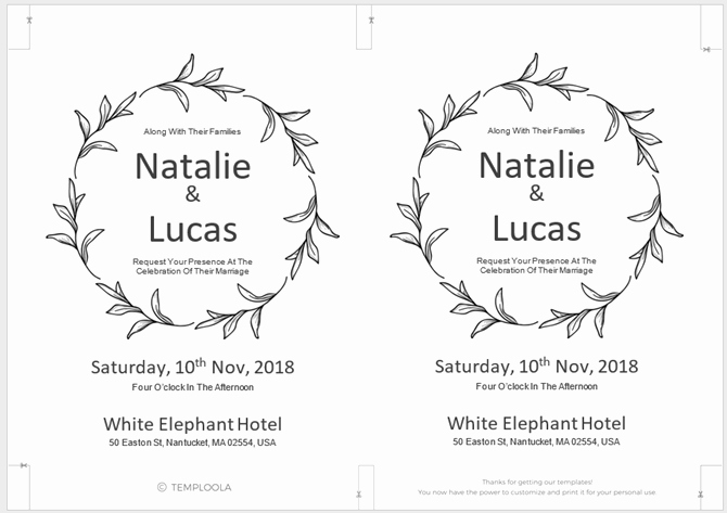 Wedding Invitation Word Template Inspirational 13 Free Templates for Creating event Invitations In