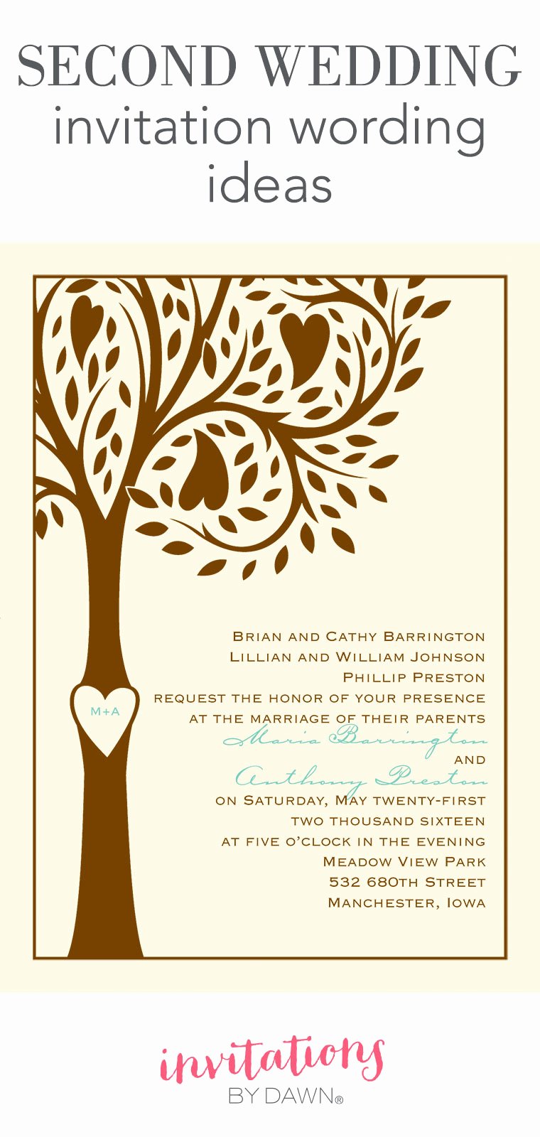 Wedding Invitation Wording Template Awesome Second Wedding Invitation Wording