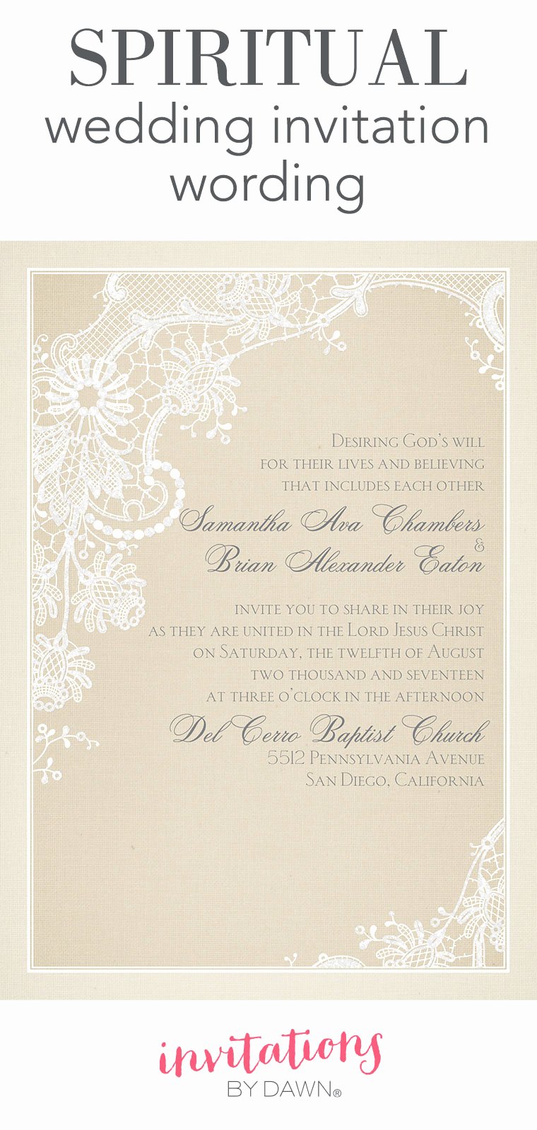 Wedding Invitation Wording Template Inspirational Spiritual Wedding Invitation Wording