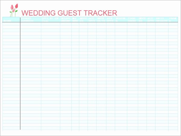 Wedding Invitations List Template Best Of Free 16 Wedding Guest List Templates In Pdf Word