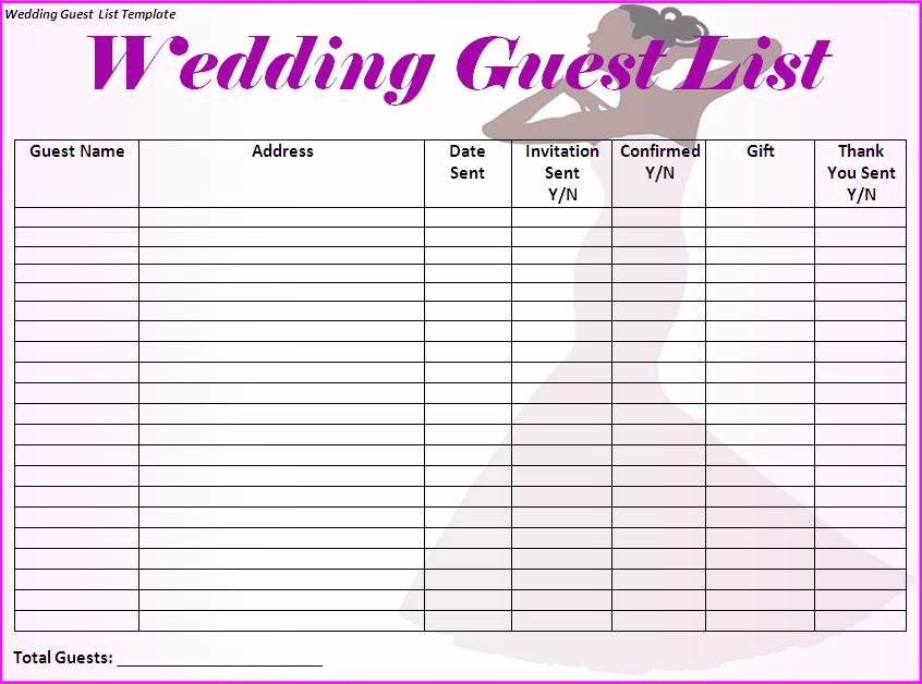 Wedding Invitations List Template Inspirational Modèles Microsoft Fice Invité De Mariage Modèle De Liste