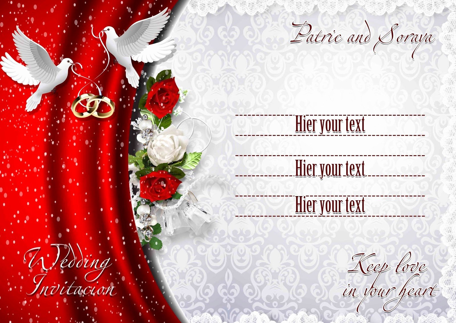 Wedding Invitations Photoshop Template Elegant Red Ribbon Coloring Pages Erieairfair