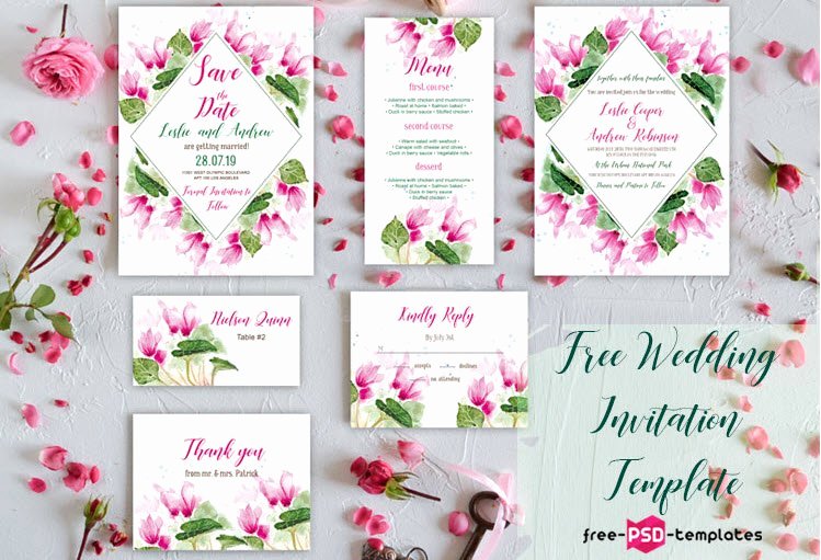 Wedding Invitations Photoshop Template Inspirational 75 Free Must Have Wedding Templates for Designers