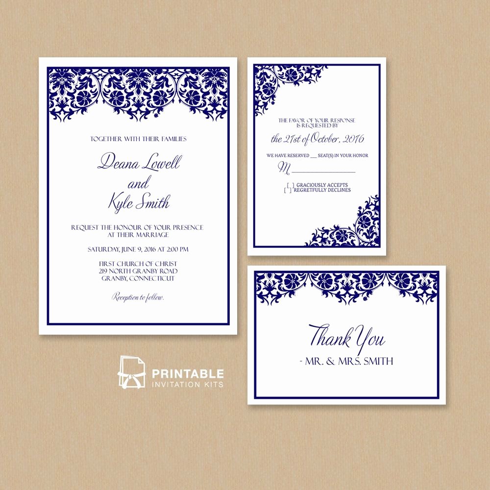 Wedding Invitations Template Free Fresh Free Pdf Damask Frame Wedding Invitation Templates – Set