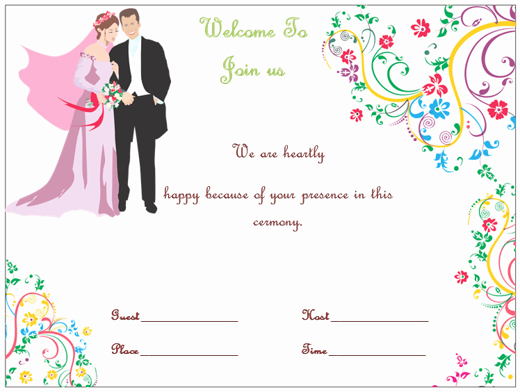 wedding invitation template