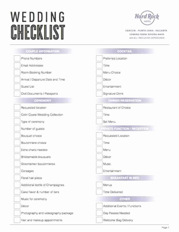 Wedding Plan Checklist Template Lovely Wedding Checklists Find Word Templates