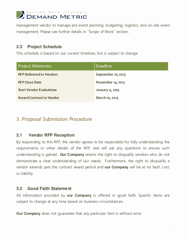 Wedding Planner Proposal Template Elegant event Management Rfp Template