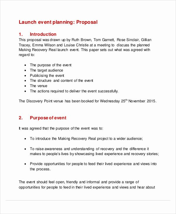 Wedding Planner Proposal Template Lovely 58 event Proposal Samples Word Pdf