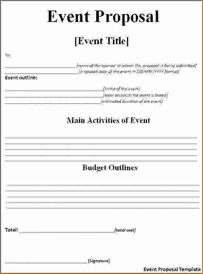 Wedding Planner Proposal Template Lovely event Proposal Template Word Templates