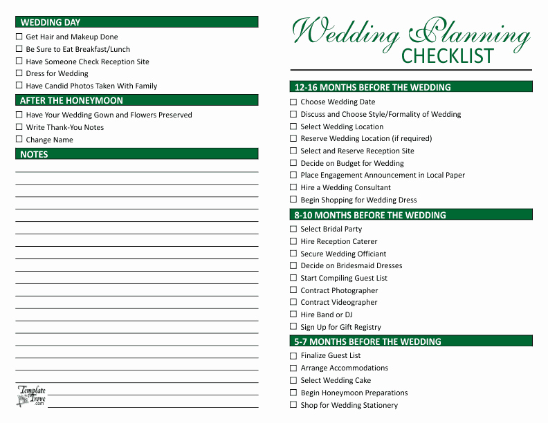 Wedding Planner Template Free Best Of Wedding Planning Checklist