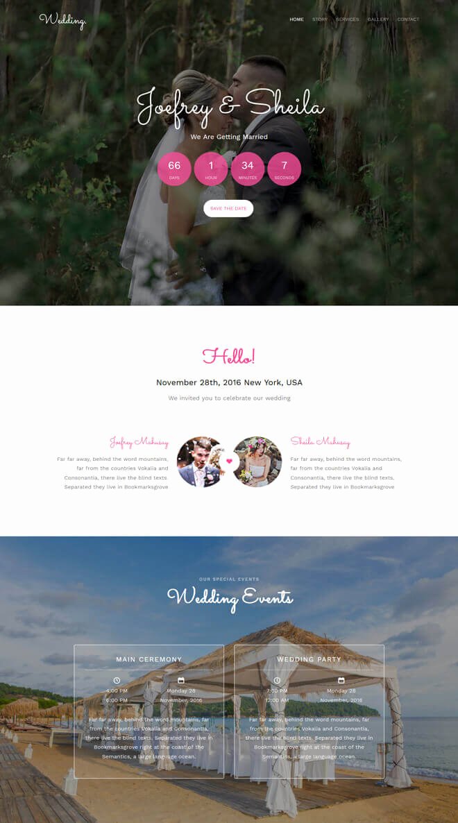 Wedding Planner Template Free Download Luxury Free event Bootstrap Template List Of Best Quality HTML5