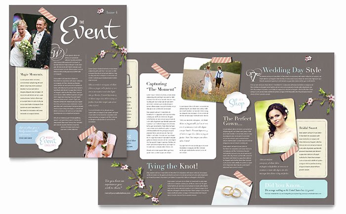 Wedding Planner Template Word Lovely Wedding Planner Newsletter Template Word &amp; Publisher