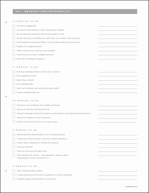 Wedding Planner Timeline Template Awesome Free 19 Task Checklist Samples &amp; Templates In Pdf