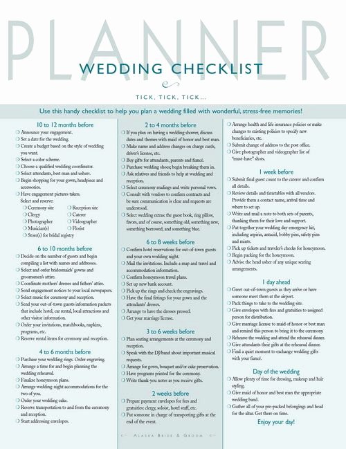 Wedding Planner Timeline Template Inspirational Wedding Planner Checklist Wedding Checklist