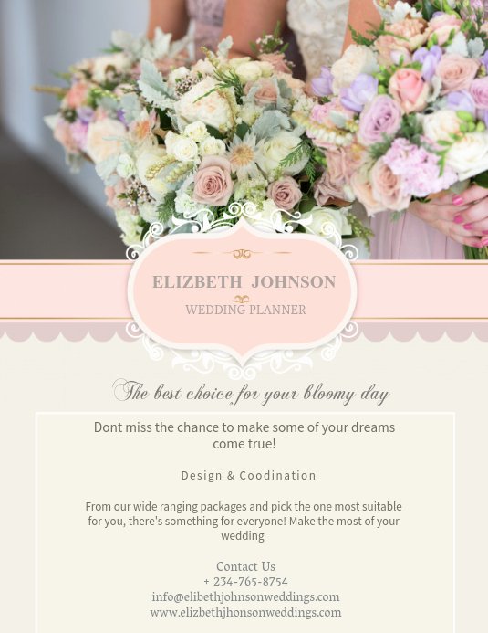 Wedding Planner Website Template Beautiful Copy Of Wedding Planner Flyer Template