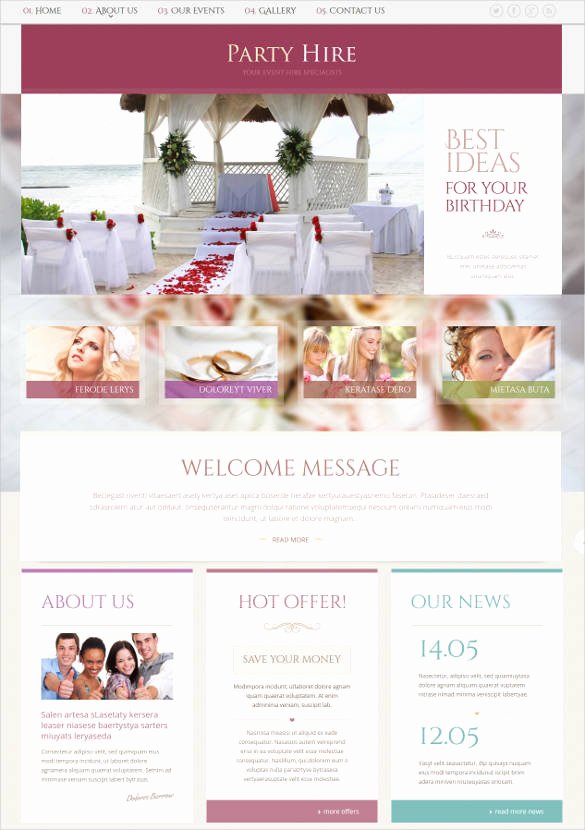 Wedding Planner Website Template Elegant 33 event Planning Website themes &amp; Templates