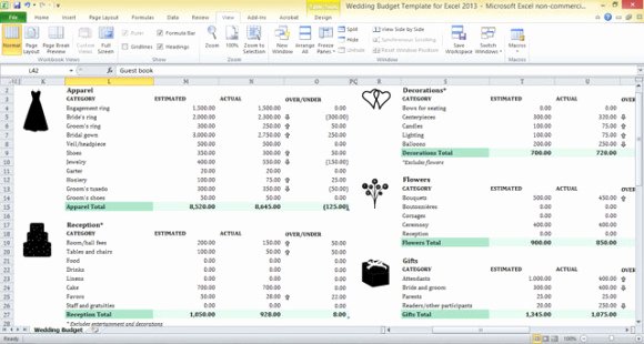 Wedding Planning Budget Template Elegant Wedding Bud Spreadsheet Template – Project Management