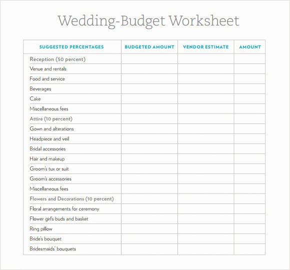 Wedding Planning Budget Template Unique Free 8 Wedding Bud Samples In Google Docs