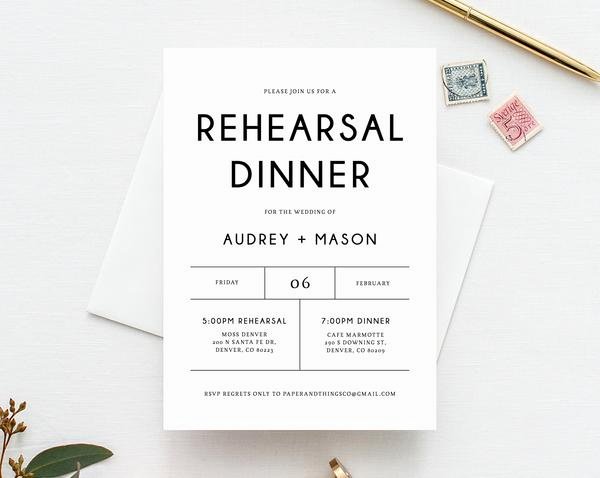 Wedding Rehearsal Dinner Invitation Template Beautiful Rehearsal Dinner Invitation Template Printable Wedding