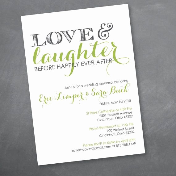 Wedding Rehearsal Dinner Invitation Template Elegant Love and Laughter Rehearsal Dinner Invitation Digital