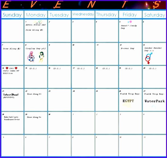 Wedding Schedule Of events Template Lovely 9 Excel Calendar Templates Free Exceltemplates