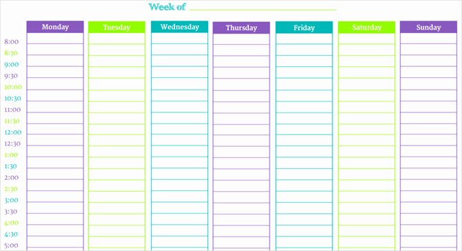 Week Day Schedule Template Elegant these Time Blocking Free Printable Planners Will Help You