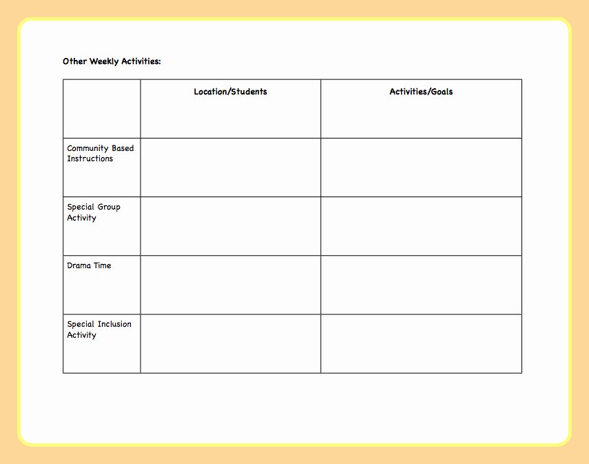Week Lesson Plan Template Awesome Fan Favorite Post Lesson Plan Template the Autism Helper
