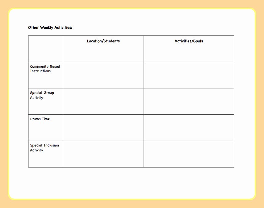 Week Lesson Plan Template Awesome Fan Favorite Post Lesson Plan Template the Autism Helper