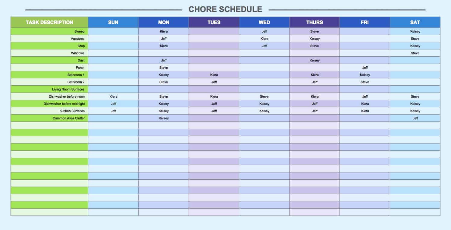 Week Schedule Template Excel Best Of Free Weekly Schedule Templates for Excel Smartsheet