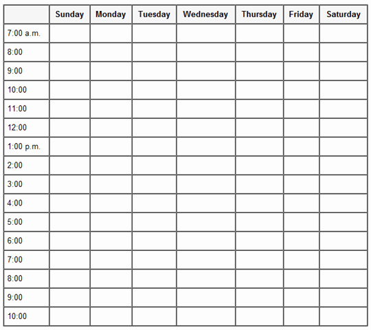 Week Time Schedule Template Best Of Design Your Week with Skill Day 23 Of 30 Days Of Getting