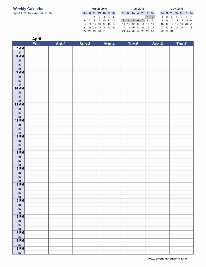 Week Time Schedule Template Unique 6 Week Blank Schedule Template Weekly Calendar Template