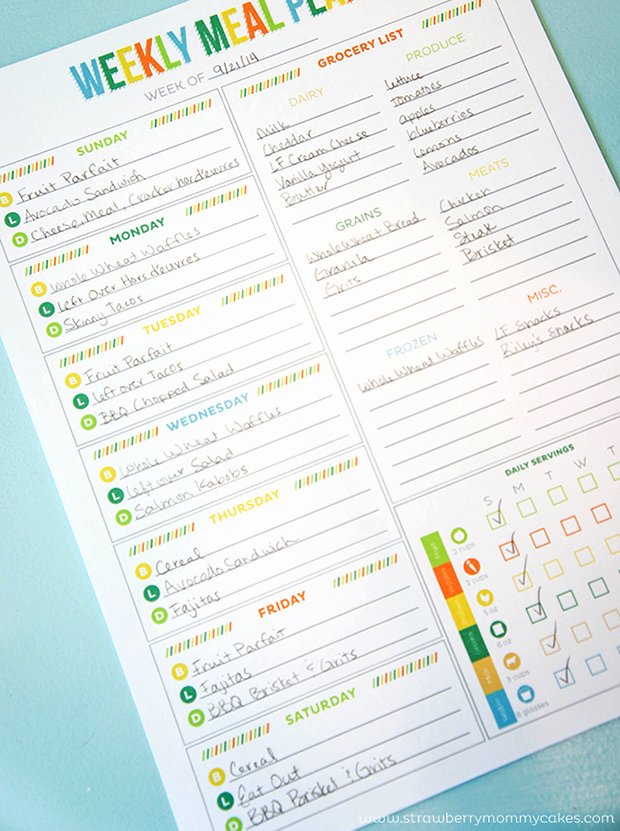 Weekly Food Planner Template Beautiful Printable Meal Planning Templates to Simplify Your Life