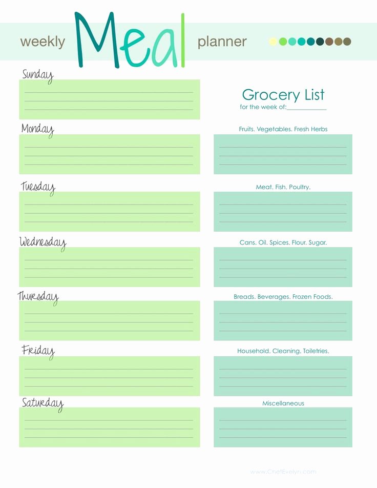 Weekly Food Planner Template Inspirational 1000 Images About Meal Prep Planner Templates On