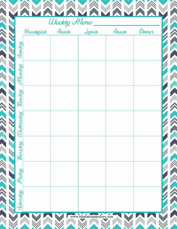 Weekly Food Planner Template Luxury Free Printable Weekly Meal Planning Templates and A Week