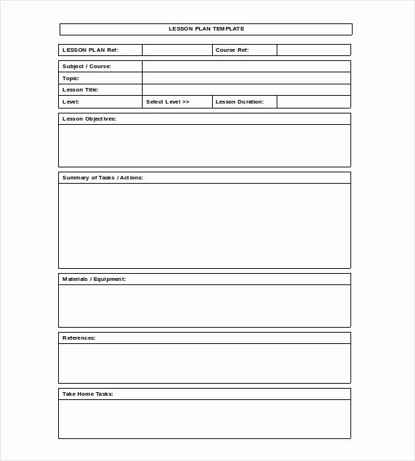 Weekly Lesson Plan Template Doc Beautiful Blank Lesson Plan Template – 15 Free Pdf Excel Word