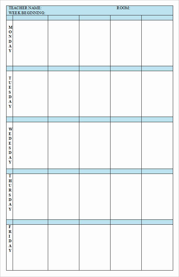 Weekly Lesson Plan Template Doc Best Of Free 8 Weekly Lesson Plan Samples In Google Docs