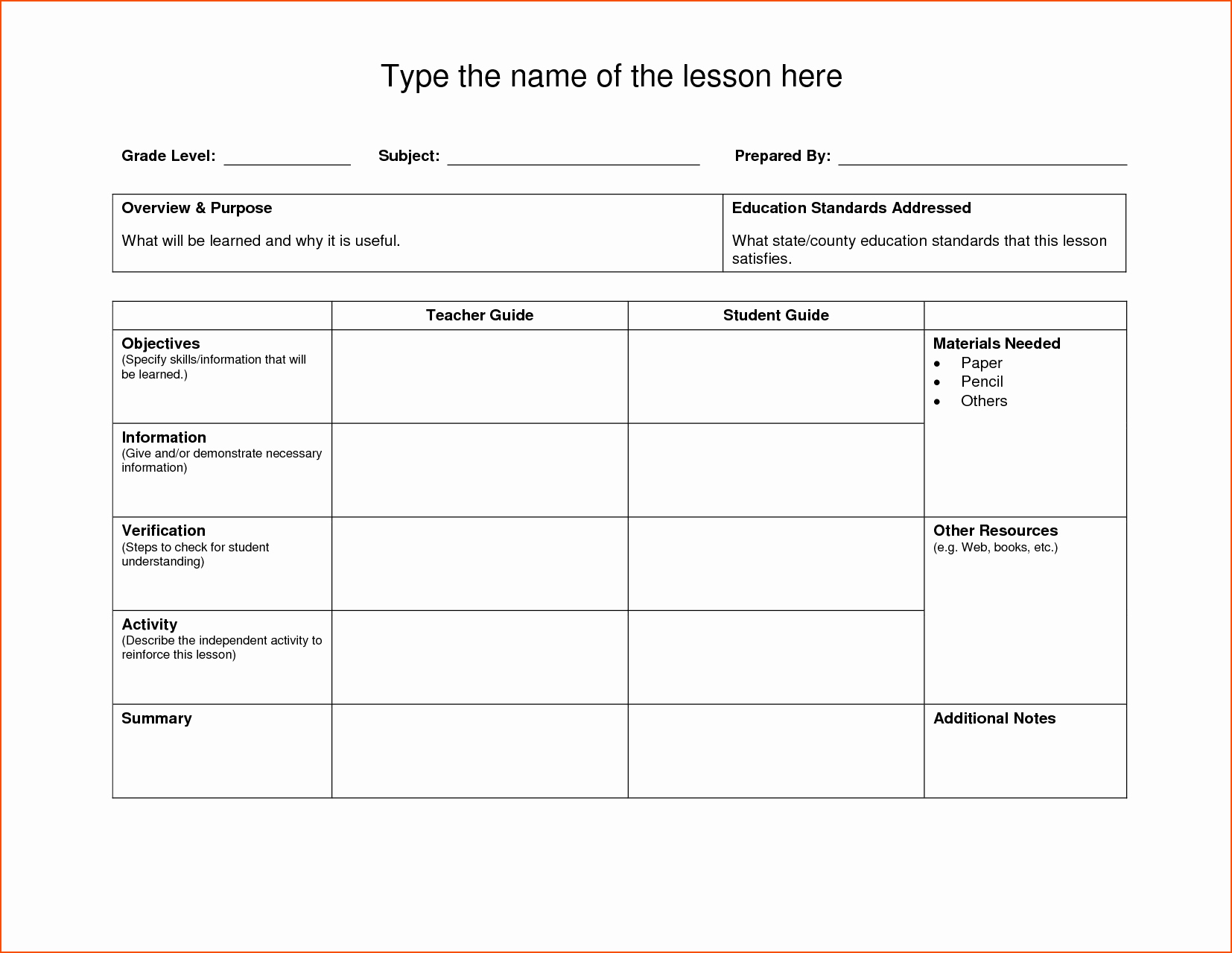 Weekly Lesson Plan Template Doc Inspirational 8 Lesson Plan Template Doc Bookletemplate