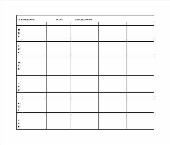 Weekly Lesson Plan Template Free Unique Elementary Lesson Plan Template 11 Free Word Excel