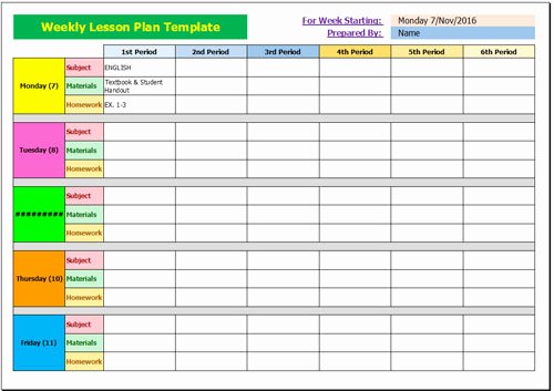 Weekly Lesson Planning Template Beautiful 20 Lesson Plan Templates Free Download [word Excel Pdf]