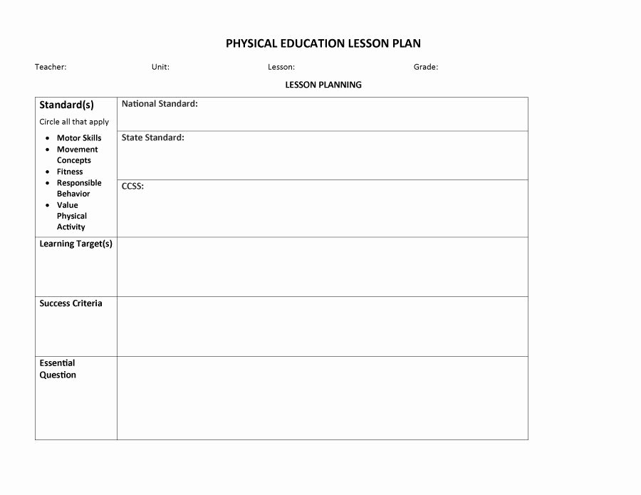 Weekly Lesson Planning Template Elegant 44 Free Lesson Plan Templates [ Mon Core Preschool Weekly]