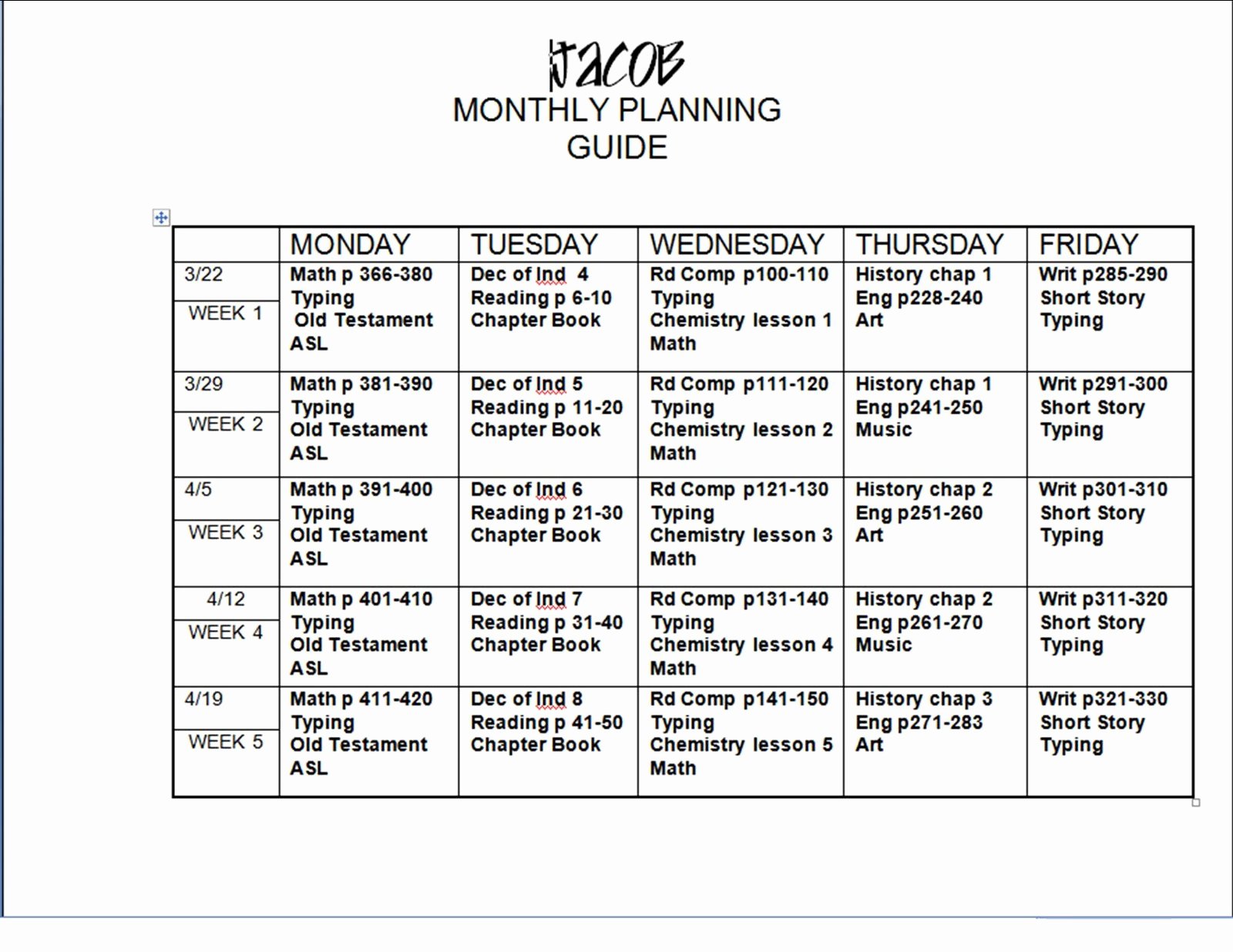 Weekly Lesson Planning Template Luxury Business Resume Dc Blog – New Blog