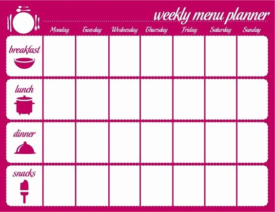 Weekly Meal Planner Template Printable Best Of 45 Printable Weekly Meal Planner Templates