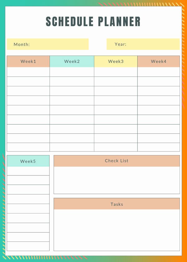 Weekly Monthly Planner Template Lovely 31 Daily Planner Templates Pdf Doc