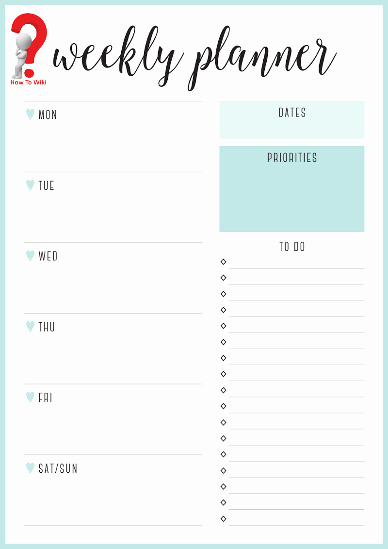 Weekly Monthly Planner Template Luxury 5 Free Printable Weekly Planner Calendar Template